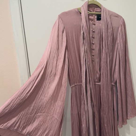 BRAND NEW BCBG MAXAZRIA Elisa Tiered Maxi Dress DAWN PINK - Picture 7 of 9